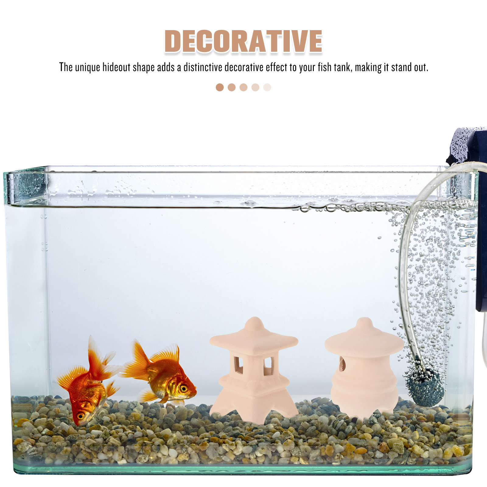 2 stuks keramische visbakdecor - Hide Cave Ceramic recensie en prijs